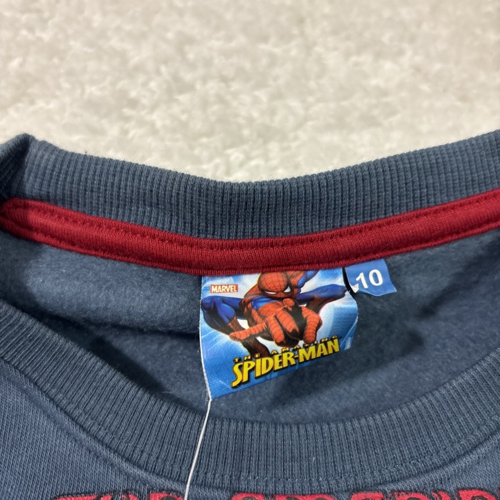 The Amazing Spider Man Blue sweat suit For Boys Size 10 - Picture 10 of 10